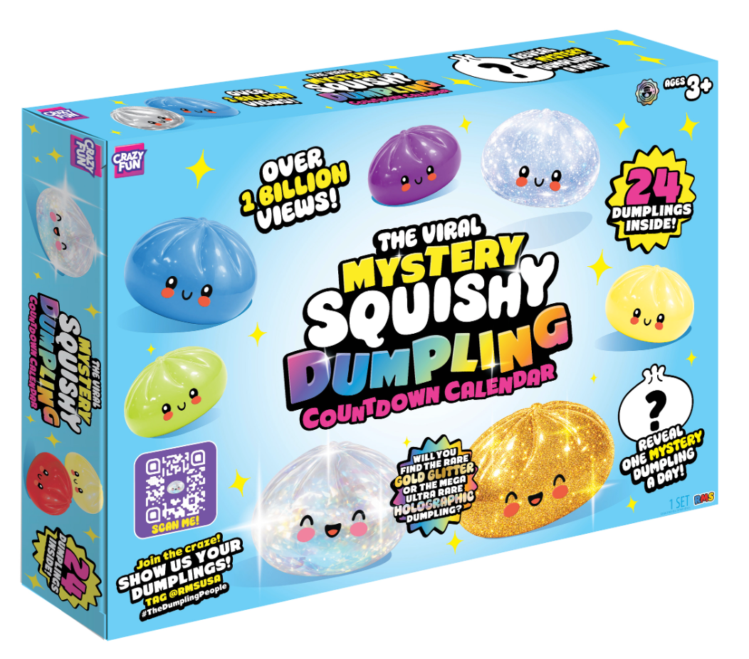 RMS® Crazy Fun™ Dumpling Advent Squishy Calendar 2026 - 24- Day Countdown