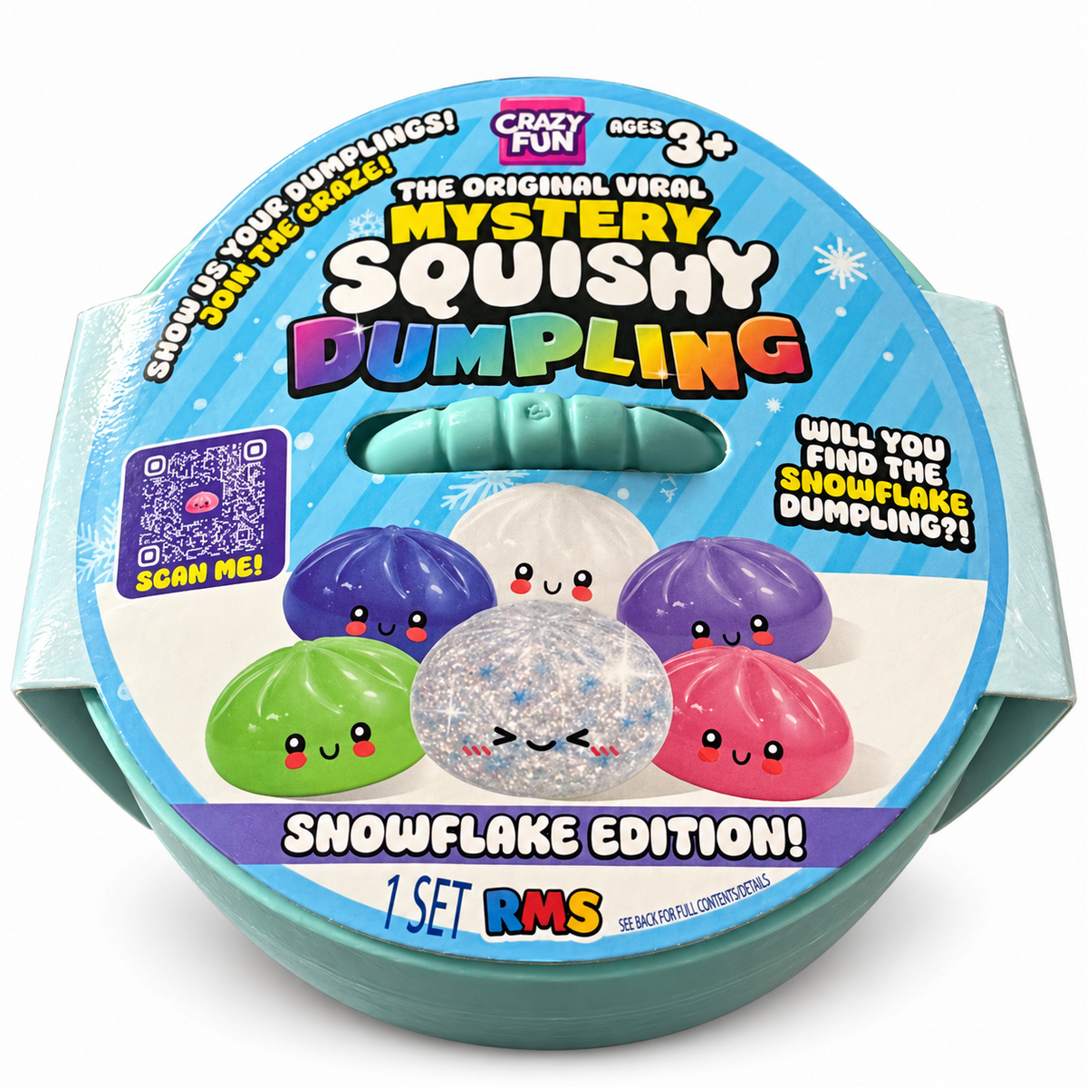 RMS Crazy Fun Mystery Squishy Dumpling – Snowflake Edition