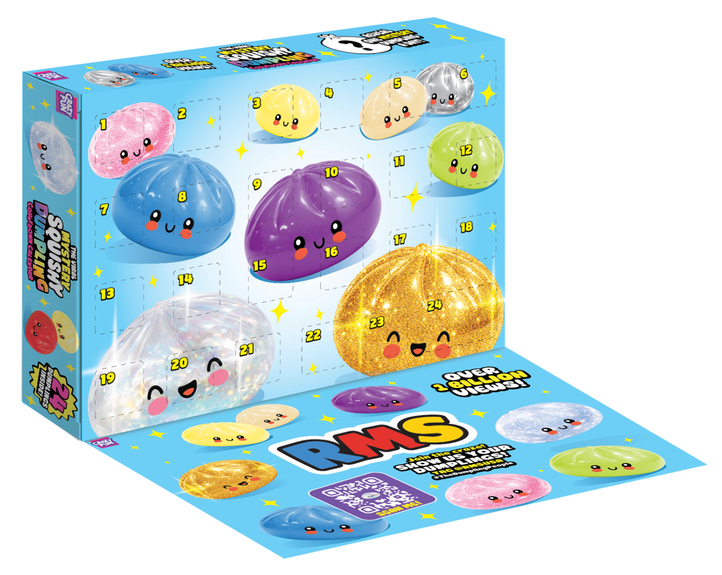 RMS® Crazy Fun™ Dumpling Advent Squishy Calendar 2026 - 24- Day Countdown